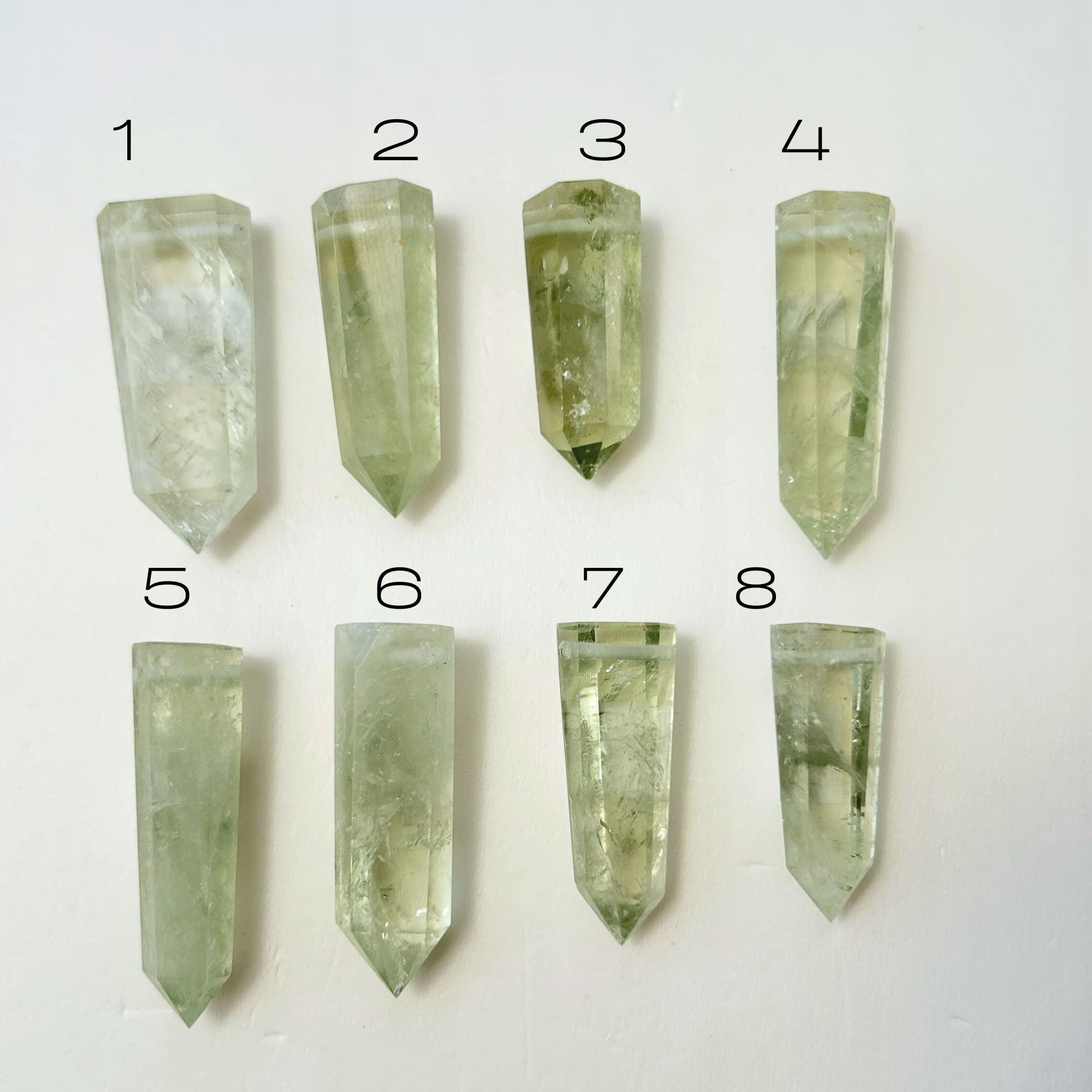 Raw Green Amethyst Tower Amulet