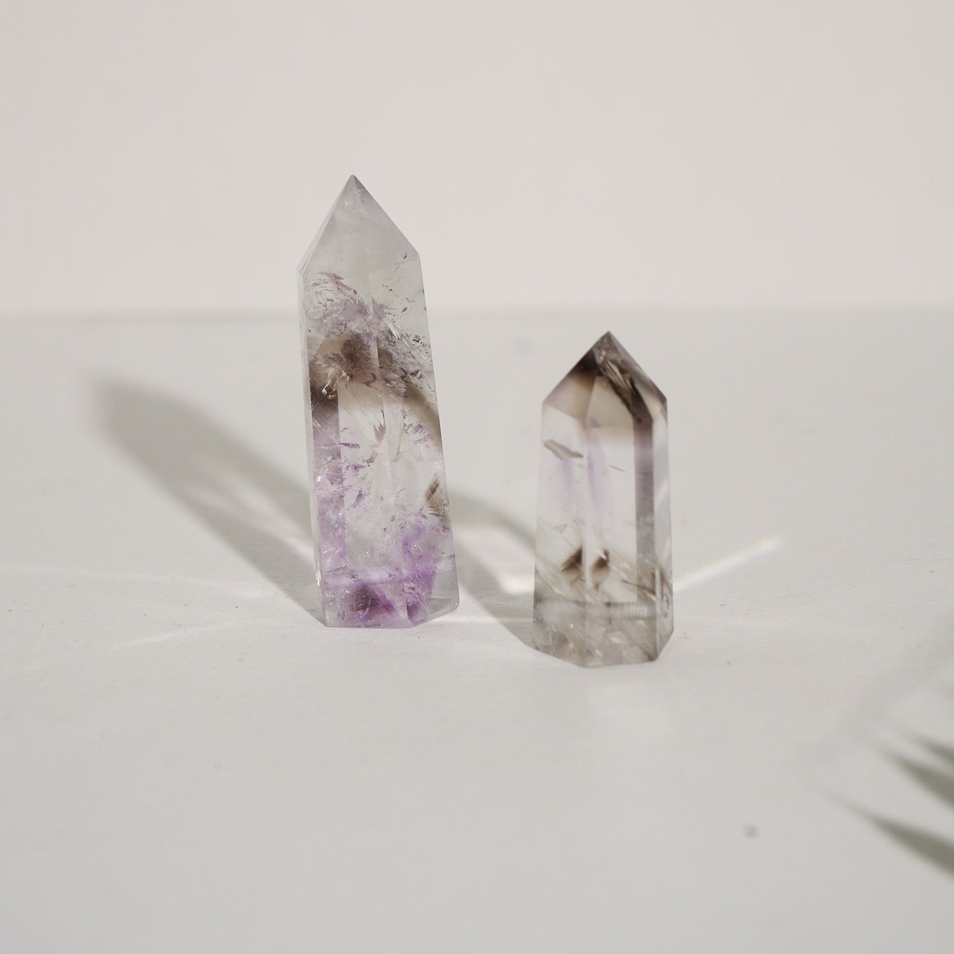 Raw Amethyst & Quartz Amulet