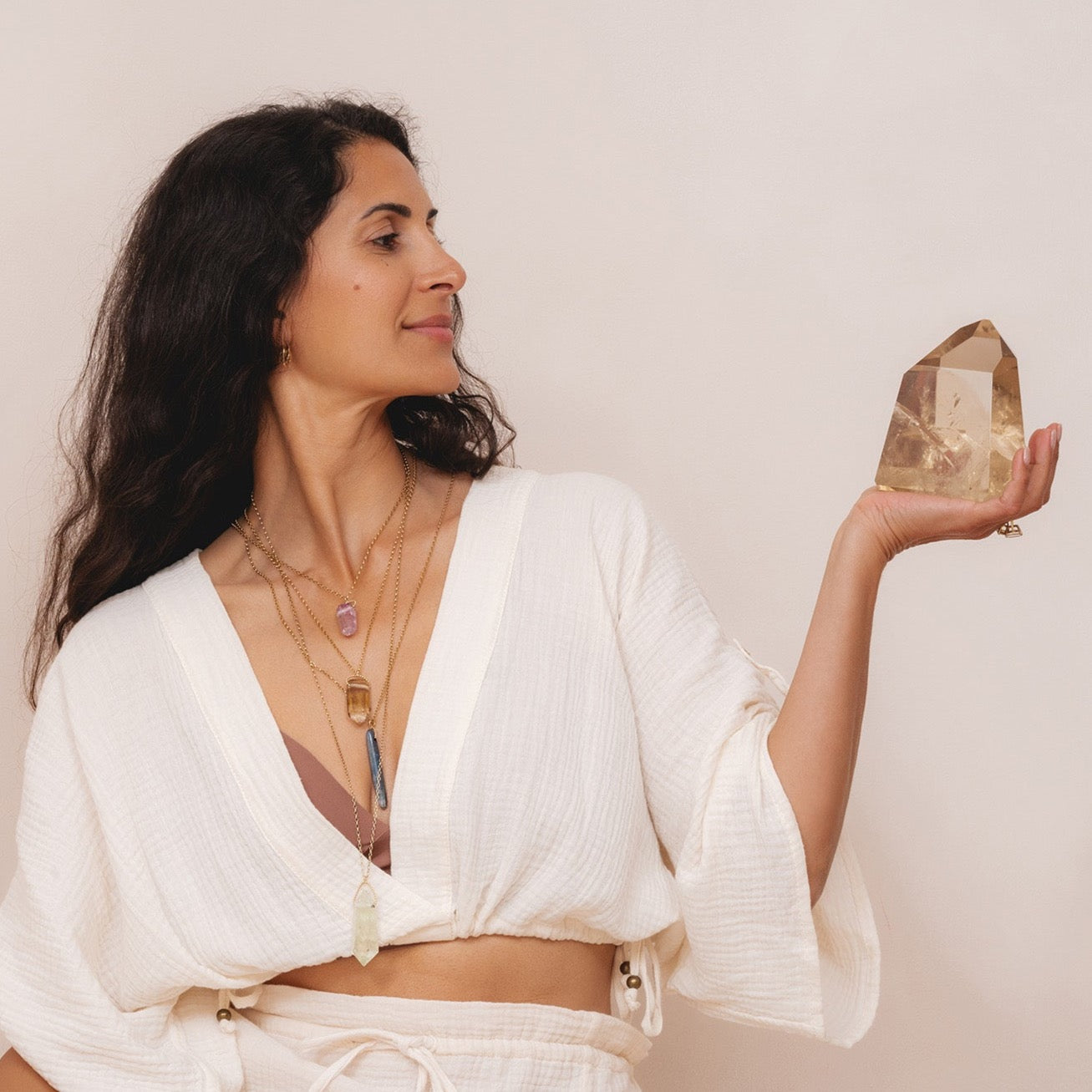 Raw Citrine Amulet