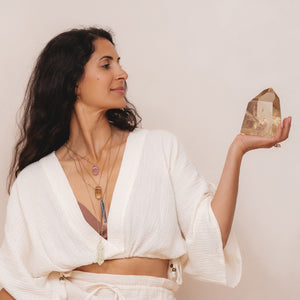 Raw Citrine Amulet