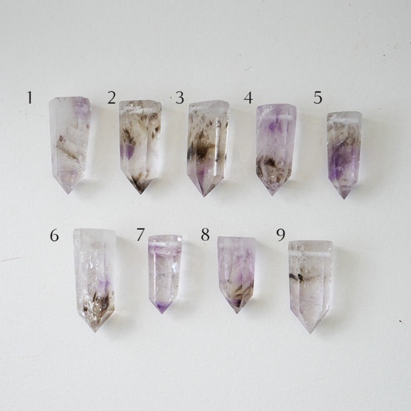 Raw Amethyst & Quartz Amulet