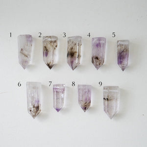 Raw Amethyst & Quartz Amulet