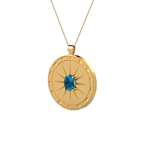 London Blue Topaz Power Pendant