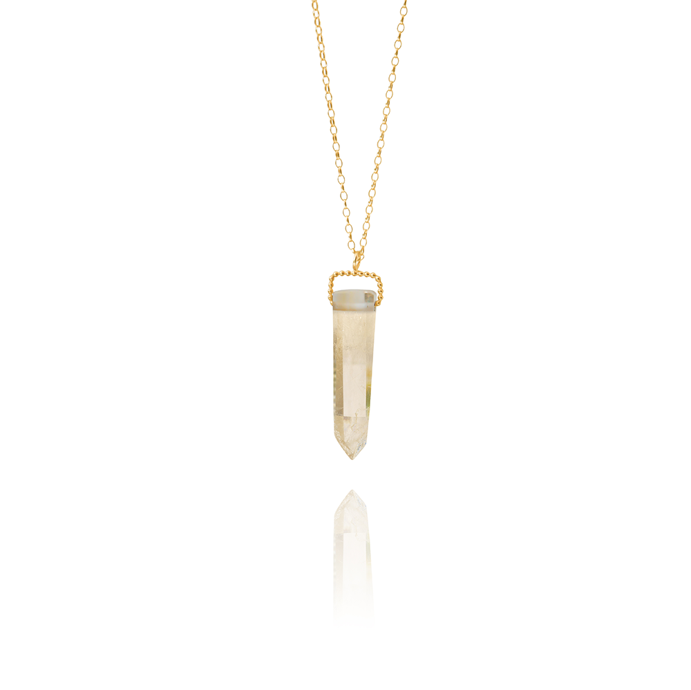 Raw Citrine Amulet