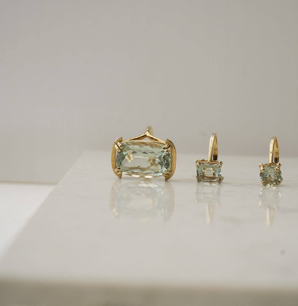 Divinity Ring - Green Amethyst