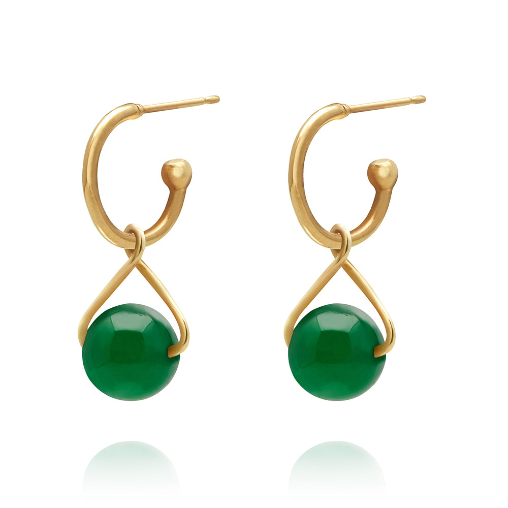 BEADED CHARM EARRINGS