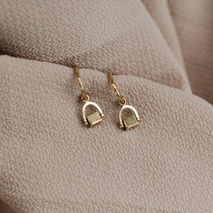 Personalised Diamond Spinning Cube Earrings