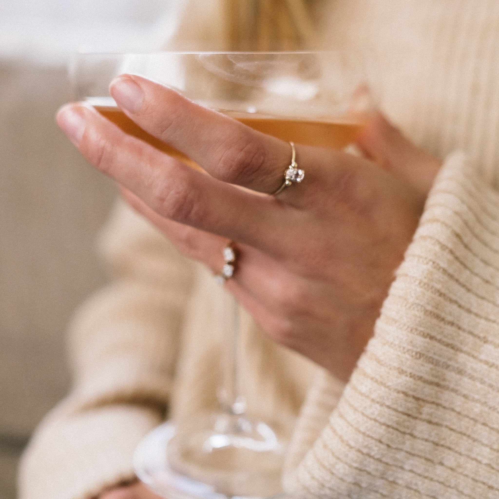 The Gia Ring - 18 stone options