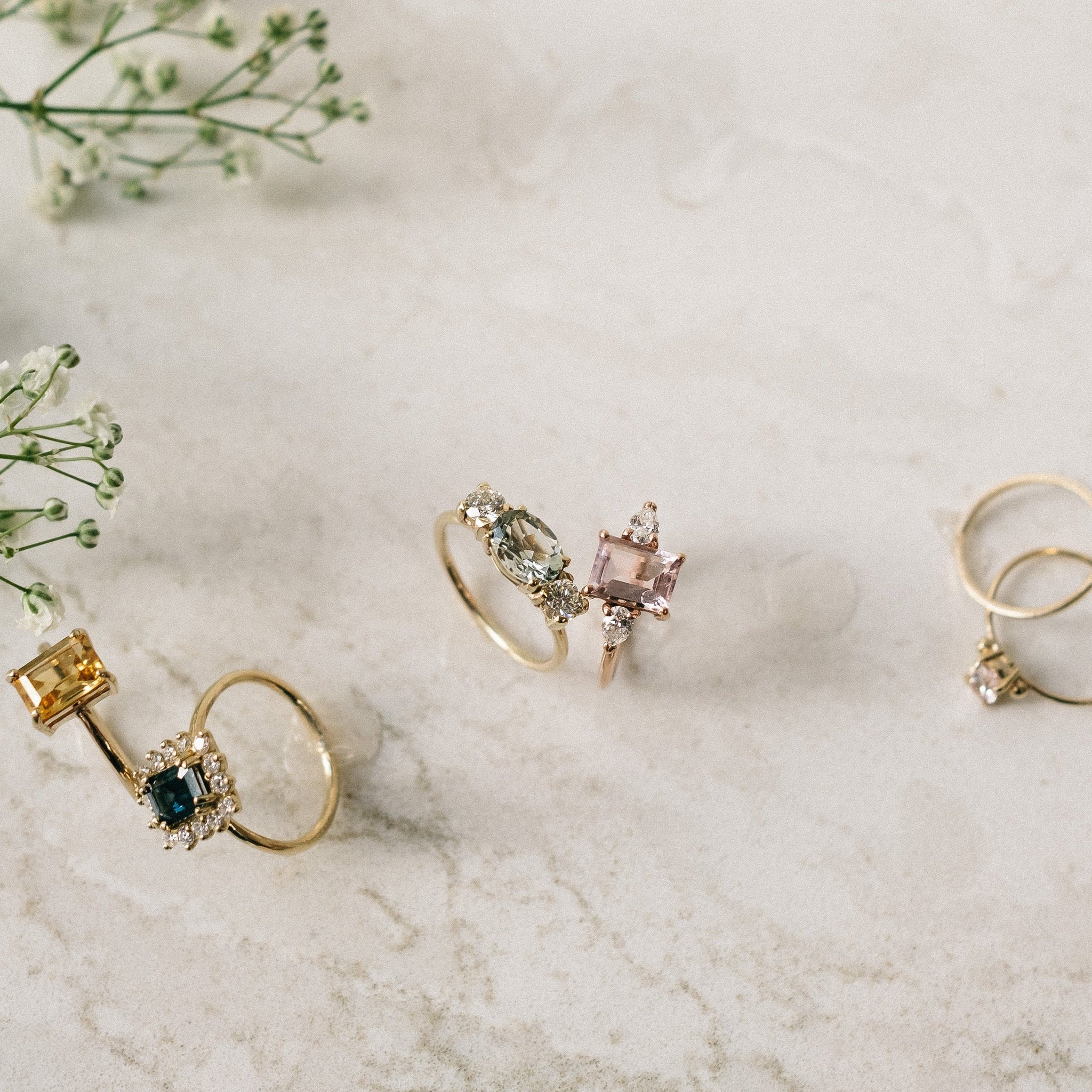 The Phoebe Ring - 18 stone options