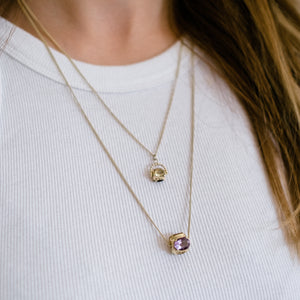 Bespoke Medium Spinning stone necklace
