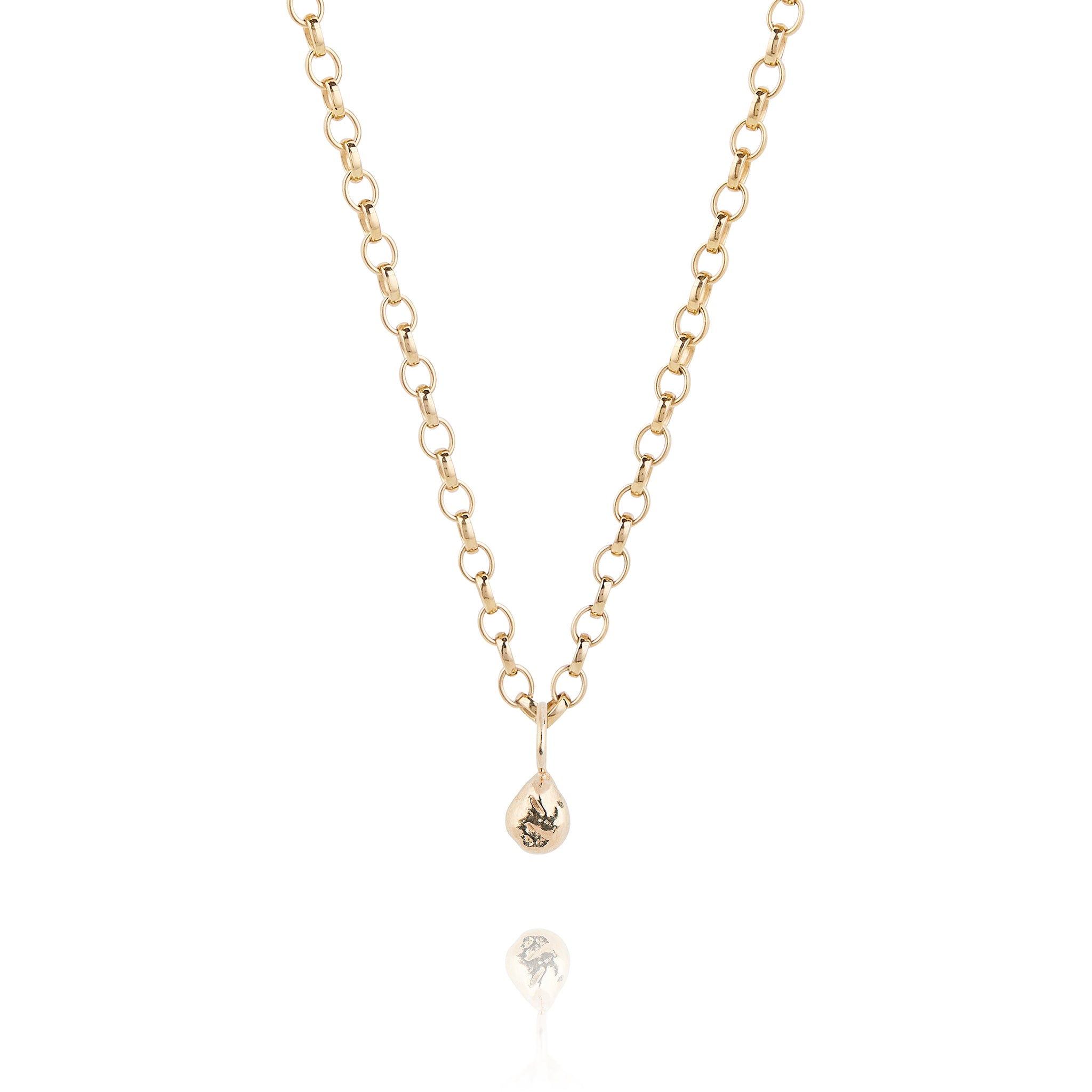 Small Molten Nugget Necklace - Chunky Chain