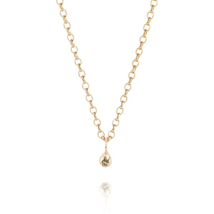 Small Molten Nugget Necklace - Chunky Chain