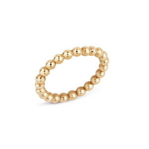 Thick Caviar Beaded Ring