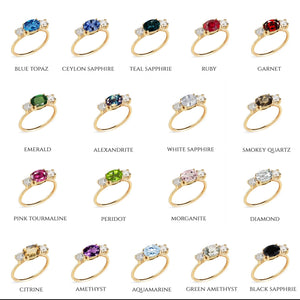 The Phoebe Ring - 18 stone options