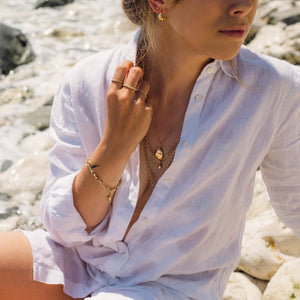 Small Curved Nugget Cuff Earrings