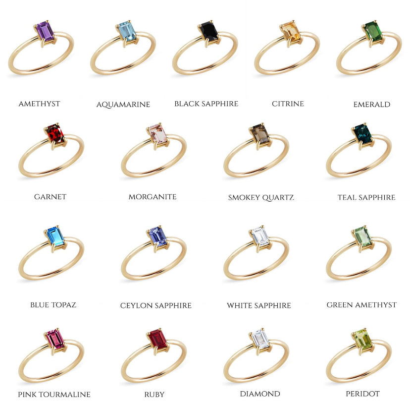 The Zoe Ring - 18 stone options