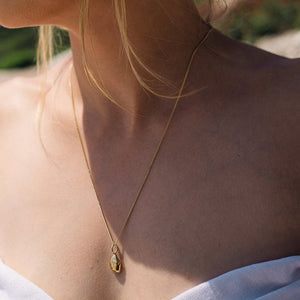 Molten Nugget Necklace - Fine Chain