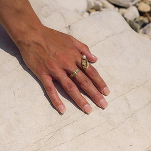Molten Coral Sapphire Ring - Small