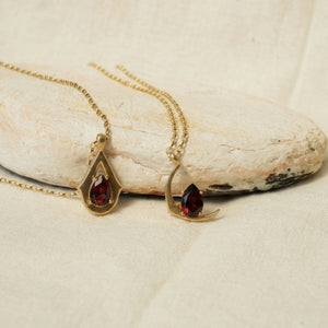 Waxing Crescent - Garnet