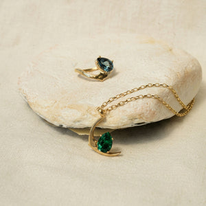 Waxing Crescent - Diopside