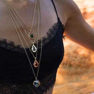 Star Seed Ashes Pendant - Madeira Citrine