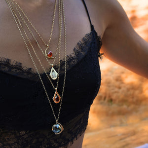 Waxing Crescent - Madeira Citrine