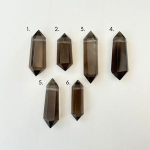 Raw Smokey Quartz Double Point Amulet