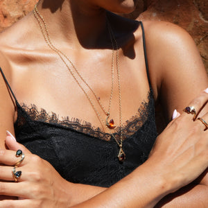 Waxing Crescent - Madeira Citrine