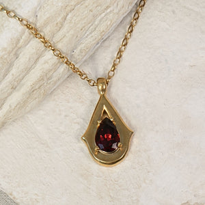 Star Seed Ashes Pendant - Garnet