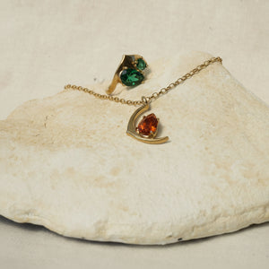 Waxing Crescent - Madeira Citrine