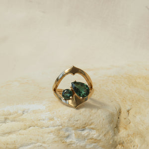 Tu Et Moi Ring - Garnet
