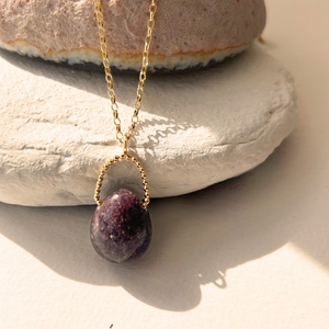 Hormone Harmony Pendant - Lepidolite
