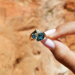 Tu Et Moi Ring - Garnet