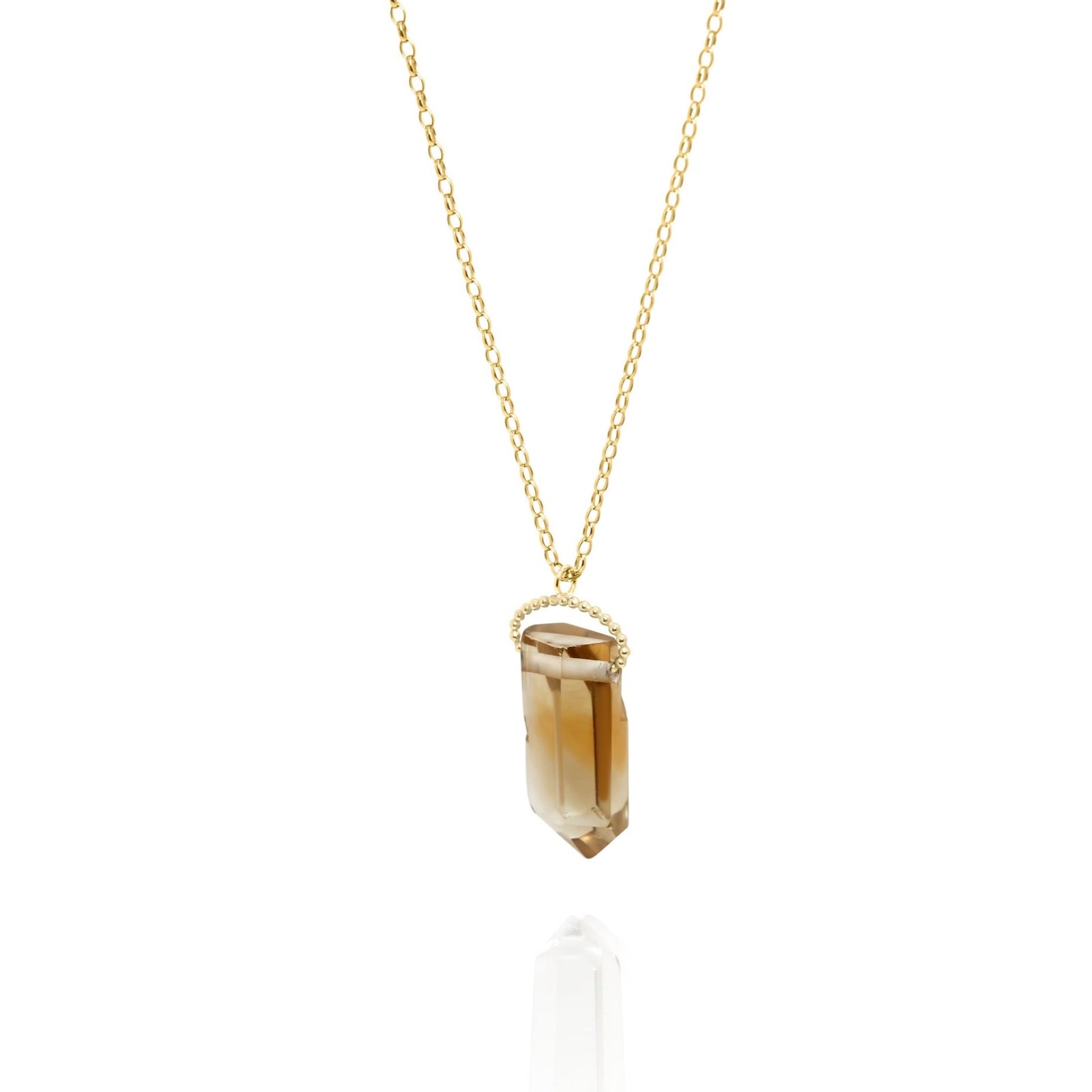 Raw Citrine Amulet