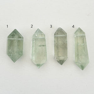 Raw Green Amethyst Double Point Amulet