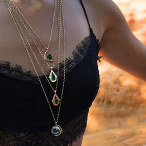 Star Seed Ashes Pendant - Diopside