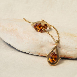 Star Seed Ashes Pendant - Madeira Citrine