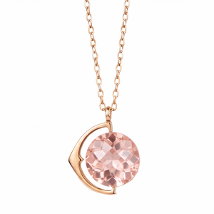 Pink Full Moon Spinning Pendant