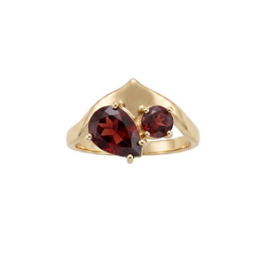Tu Et Moi Ring - Garnet