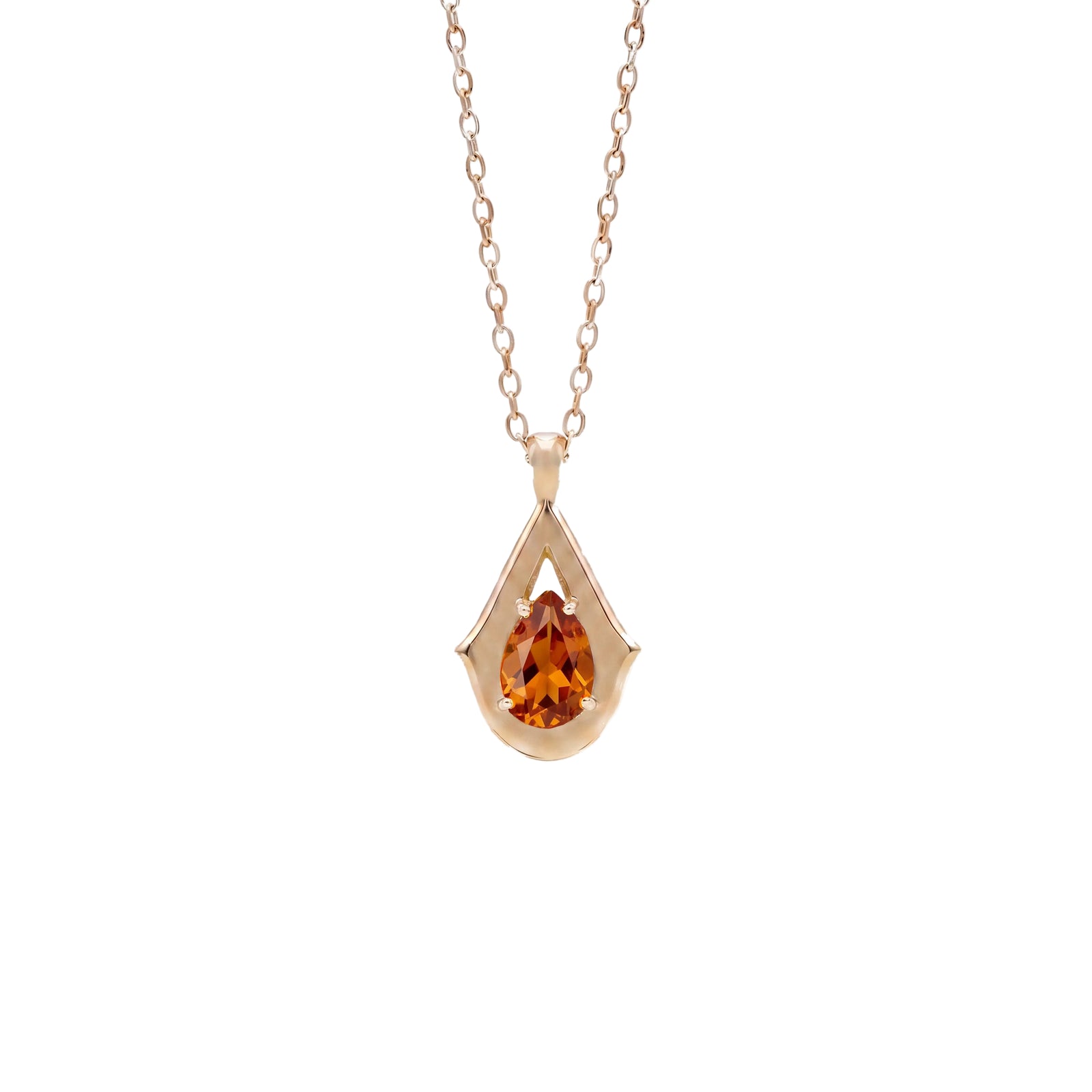 Star Seed Ashes Pendant - Madeira Citrine