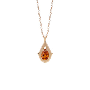 Star Seed Ashes Pendant - Madeira Citrine