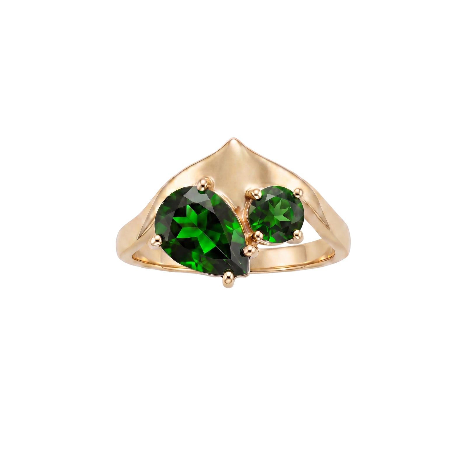 Tu Et Moi Ring - Diopside