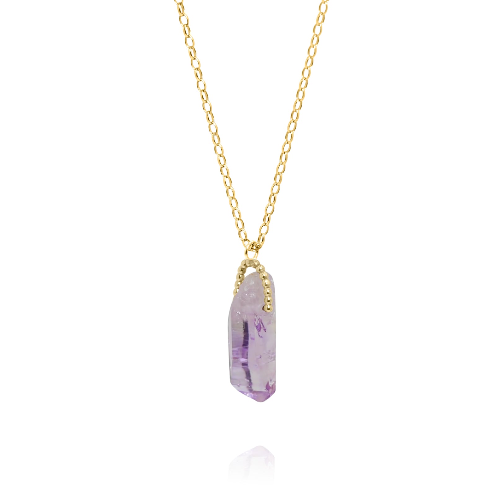 Raw Small Amethyst Amulet