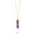 Raw Amethyst Double Point Amulet