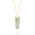 Raw Green Amethyst Tower Amulet