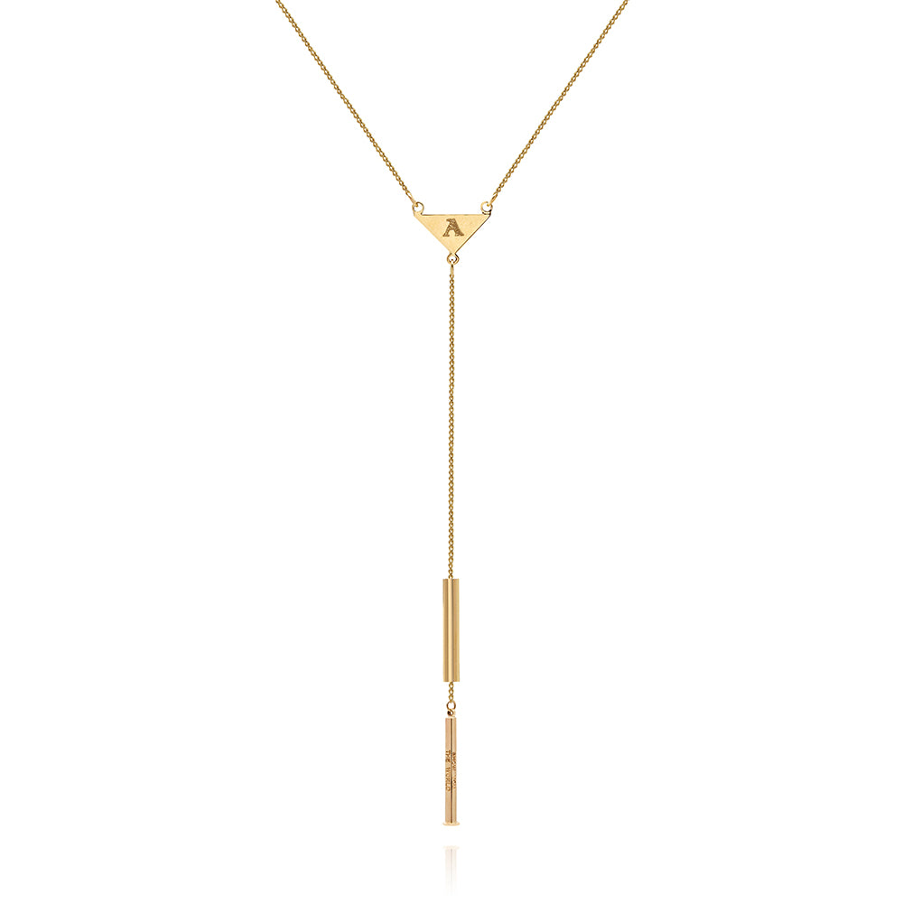 PERSONALISED HIDDEN MESSAGE LARIAT NECKLACE
