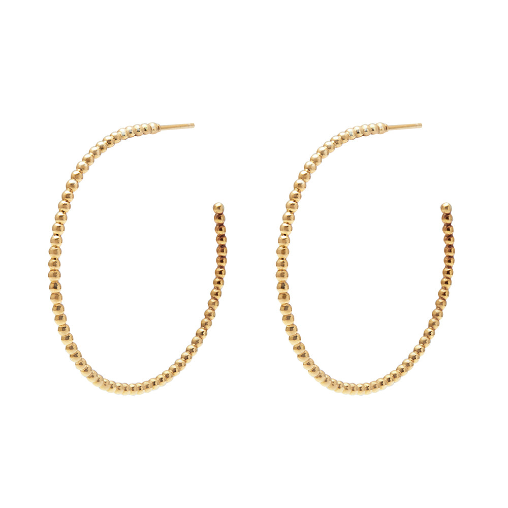 BEADED HOOP EARRINGS