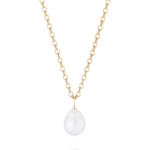 Baroque Pearl Necklace - Chunky chain