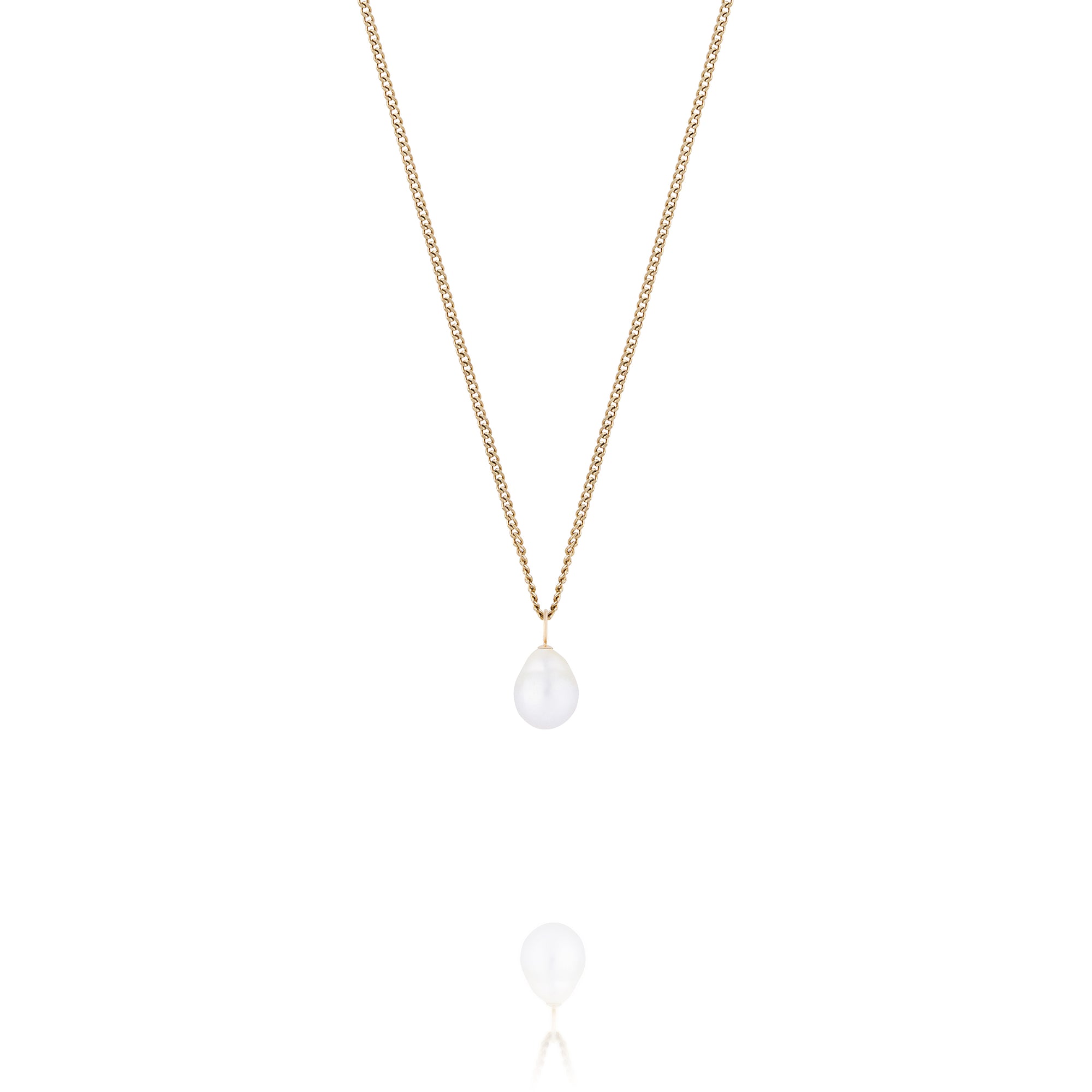 Baroque Pearl Necklace - Fine chain