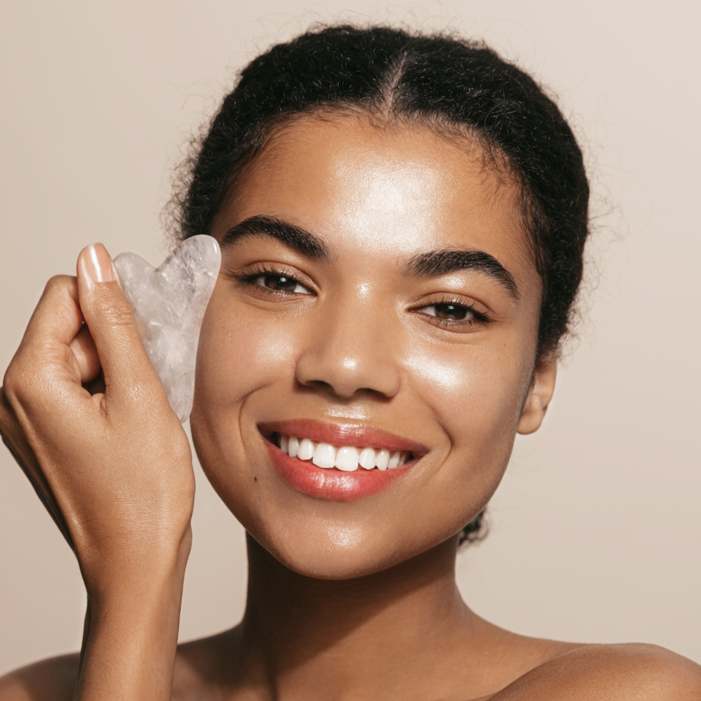 Clear Quartz & Rose Quartz Gua Sha